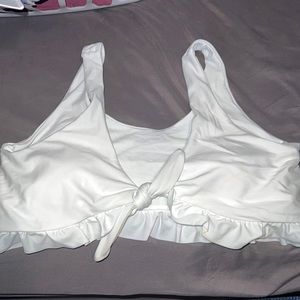 White swimsuit top !!
